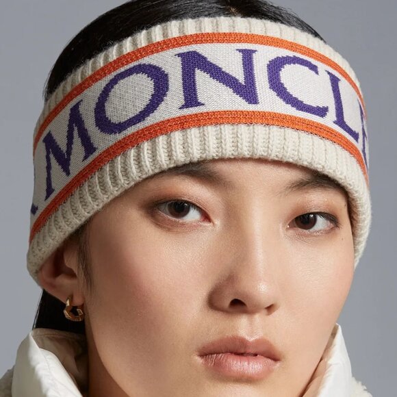 MONCLER Jacquard Headband (White) - Picture 1 of 5